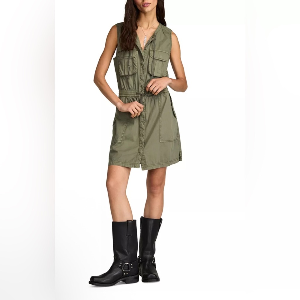 Lucky Brand Cargo Mini Dress Size Large NWT